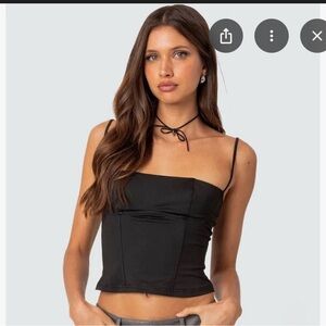 Edikted Black Camisole Top Juno top